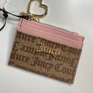 Juicy Couture Chestnut Chino Spring Fling Cardholder Coin Purse NWT